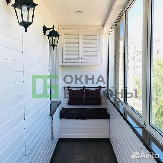 Остекление балконов. Окна пвх