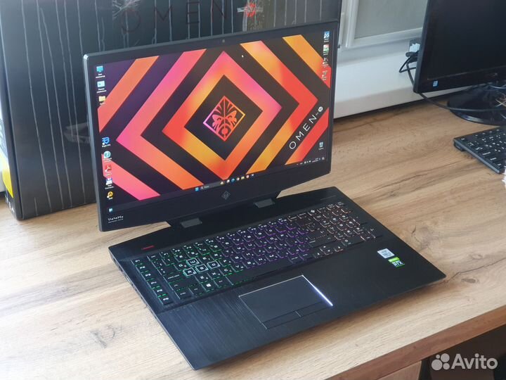 Hp omen 17 игровой зверь i7-10750h/32gb/RTX 2070