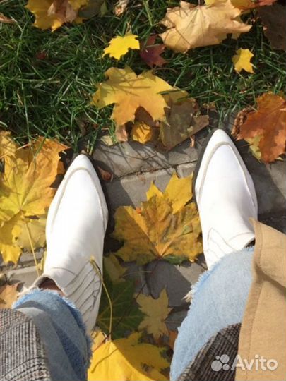 Казаки mango 38 кожа