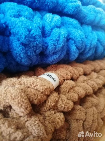 Плед из ализе пуффи