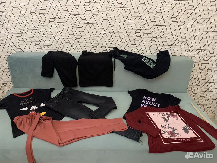 Вещи пакетом на девочку подростка 158