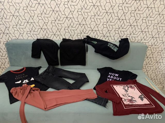 Вещи пакетом на девочку подростка 158