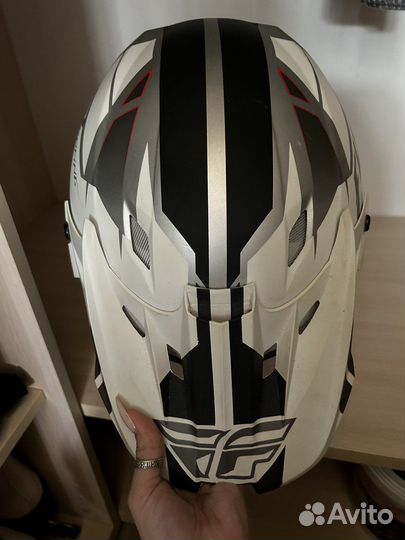 Fly - Kinetic Impulse шлем, матовый бело-черный