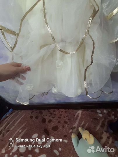 Платье для девочки пушистое