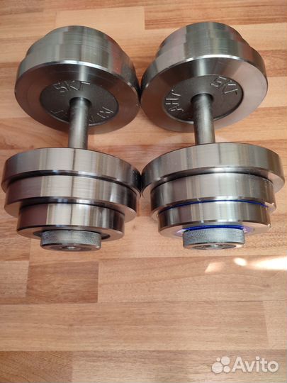 Продаются разборные гантели 34кг диаметром 26мм