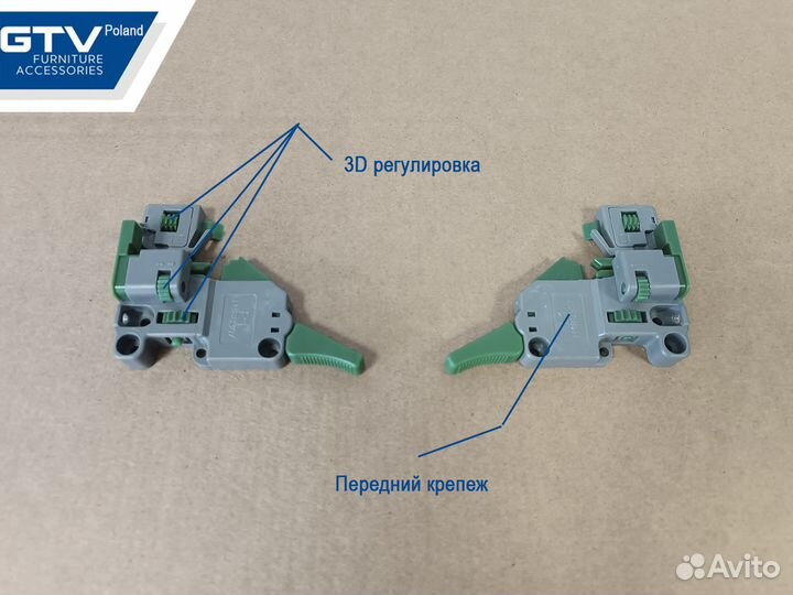 Направляющие скрытого монтажа 450мм GTV(Польша)