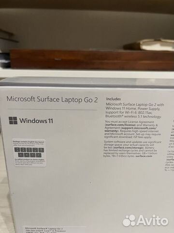 Surface laptop go 2 XE объявление продам