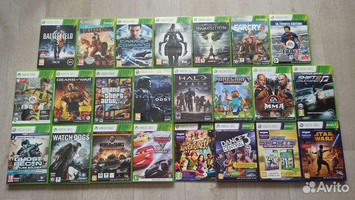 Лицензионные диски Xbox 360 и One