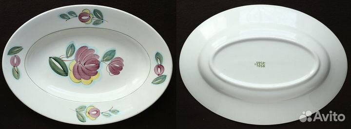 Посуда Фаянс зик Конаково Блюдо Тарелка Сахарница