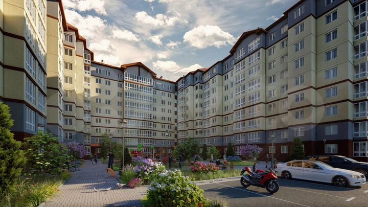 1-к. квартира, 40 м², 1/9 эт.