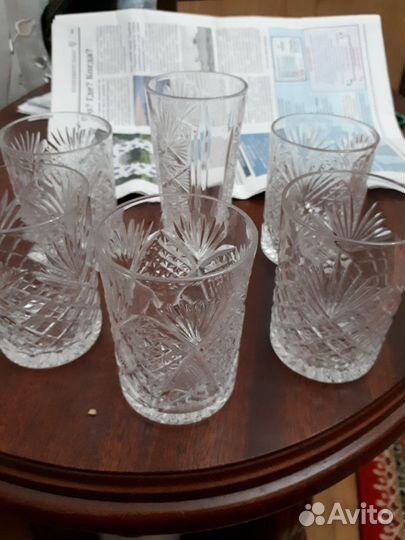 Хрустальные стаканы СССР