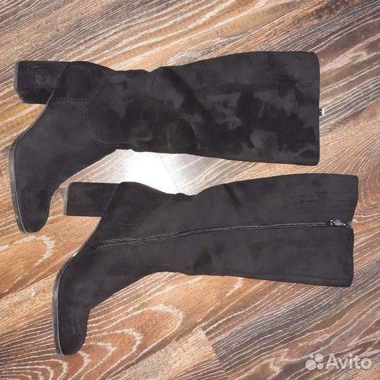 Сапоги женские замшевые натуральные 38 39