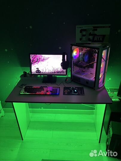 Мощный пк Ryzen 7 2700/RTX3050/16GB/SSD со столом