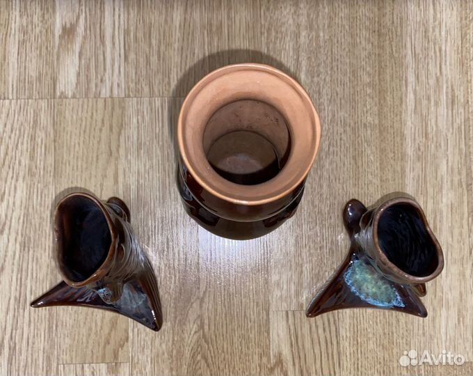 Ваза, карандашница / салфетница керамика СССР