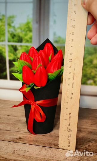 Букет тюльпанов из мыла