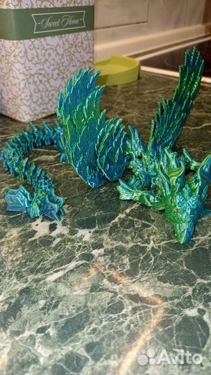 Крылатый дракон Лесной Дух 3д печать