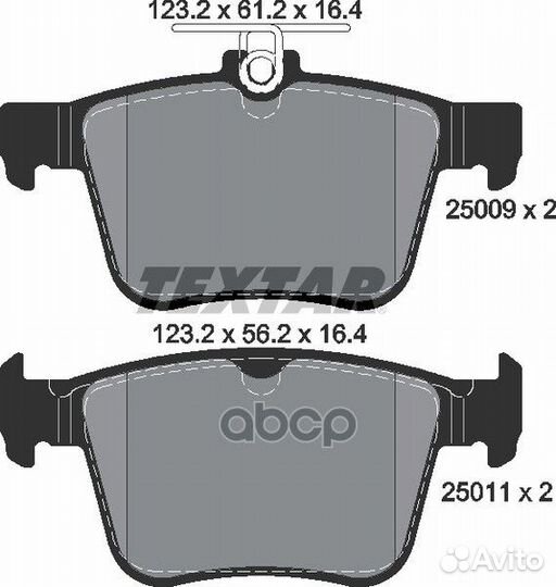 Колодки зад.audi A3 12/ VW golf VII 12,tigu