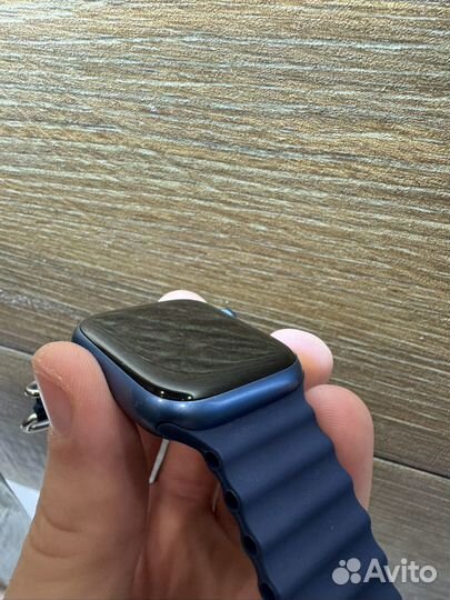 Часы apple watch 7 45 mm blue