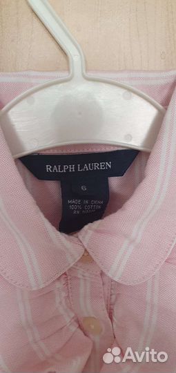 Ralph lauren рубашка для девочки