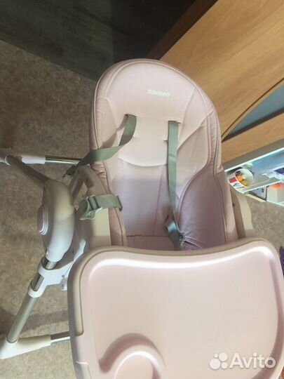 Стул-трансформер для кормления, розовый