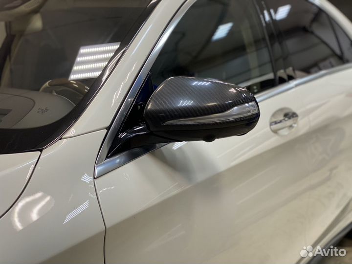 Крышки зеркал карбоновые на mercedes w222