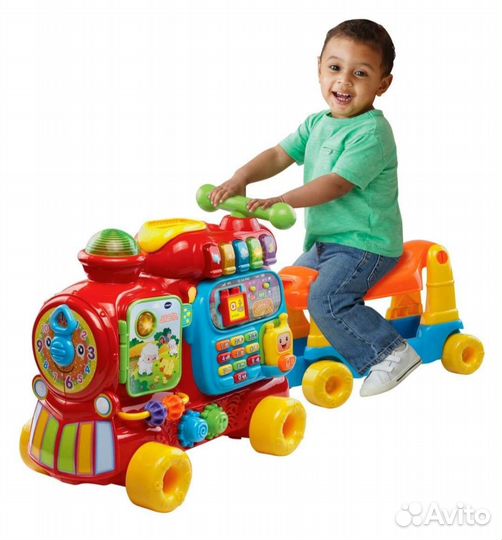 Развивающий паровоз - каталка - толокар Vtech