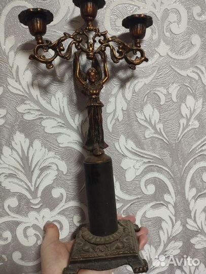 Подсвечник латунь бронза