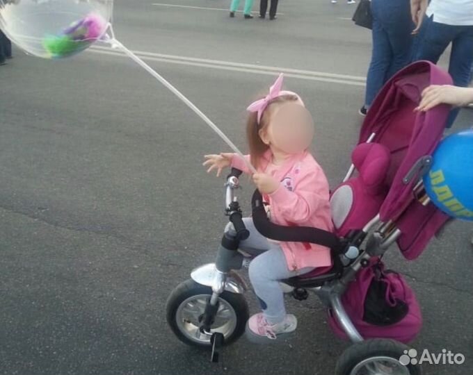 Велосипед детский с ручкой (3колеса)