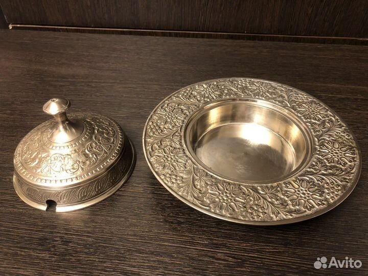 Икорница латунь