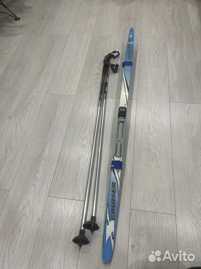 Комплект: лыжи + палки 140/115