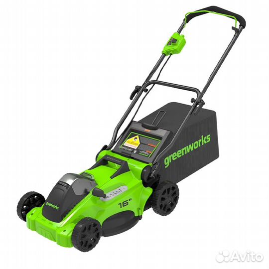 Газонокосилка аккумуляторная Greenworks GD40LM16X