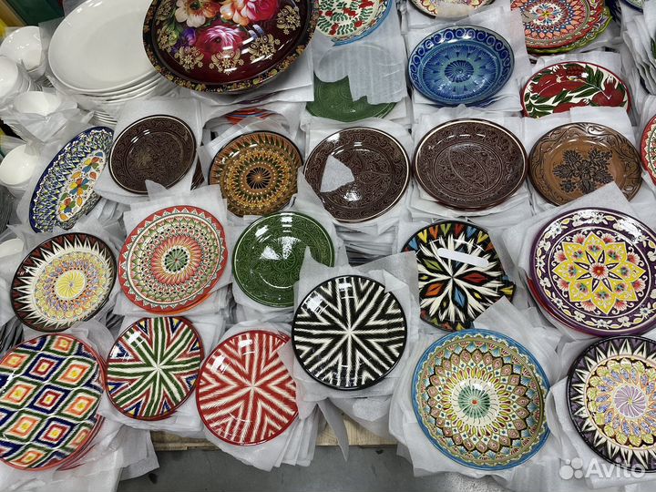 Тарелка ляган лаган ручная работа Узбекистан