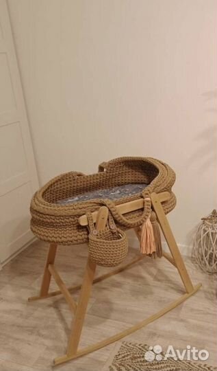 Люлька колыбель вязаная