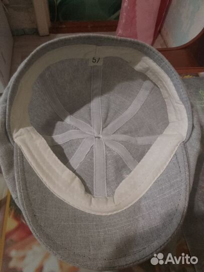 Кепка 8-И клинка серая летняя 56-57 размер