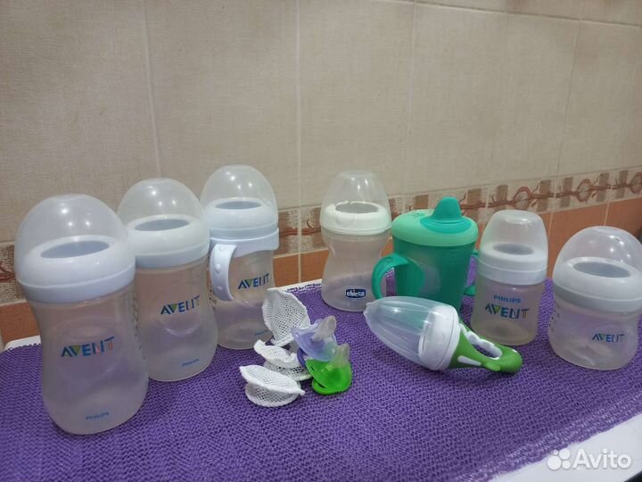 Philips avent бутылочки, поильник, ниблер, соски