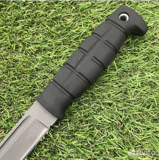 Нож якут тактик Black 65х13 эластрон ножны кожа