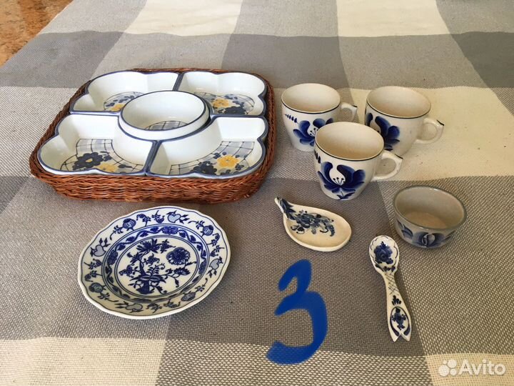 Гжель фигурки посуда
