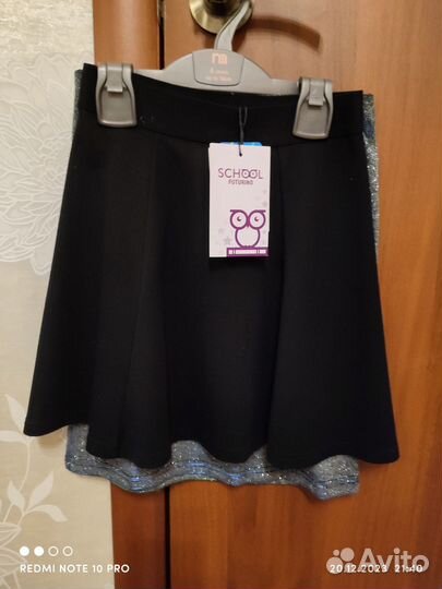 Юбка чёрная для девочки размер 140см
