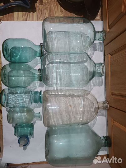 Бутыли разных объёмов