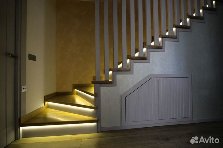 Подсветка лестницы с датчиками движения
