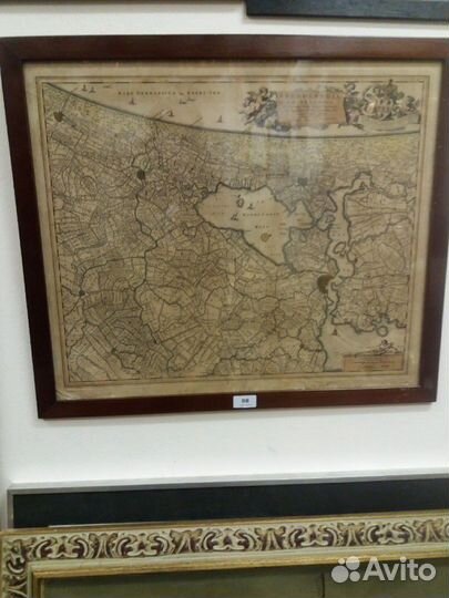 Старинная карта Голландии