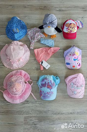Панама, бейсболка, кепка детская пакетом
