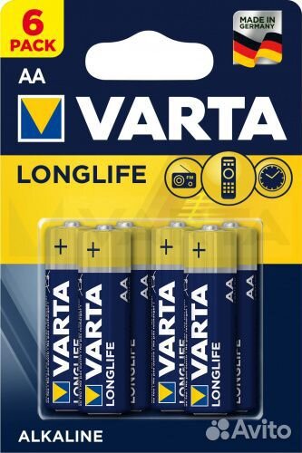 Батарея varta LR6(AA) 6 шт