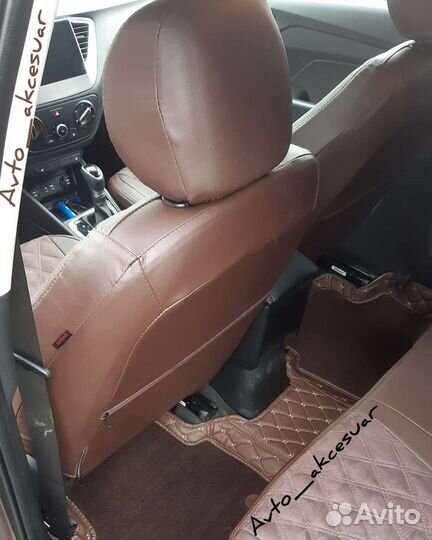 Чехлы Solaris - Kia Rio - Веста Bombastic Коричнев