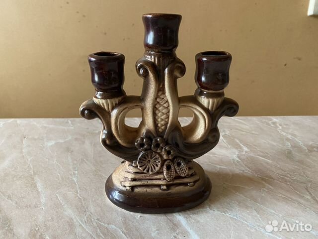 Подсвечник, керамика, глазурь