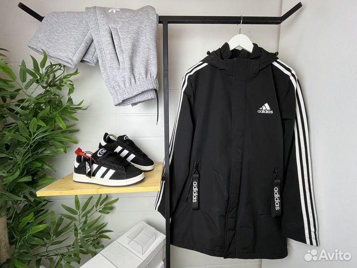 Куртка Adidas демисезонная удлиненная