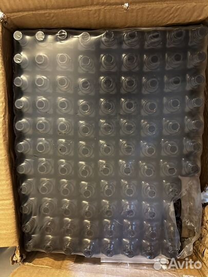 Флакон 50 мл стекло с золотой пипеткой стекло