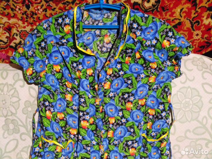 Халаты байковый и два ситцевых 62р