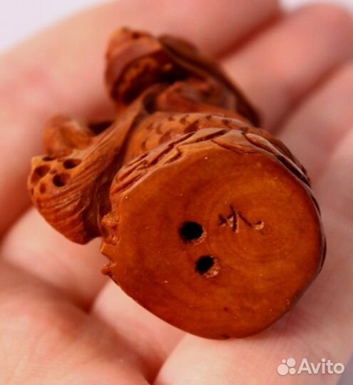 Статуэтка Дракон - Нэцкэ из Дерева Самшит ru*59