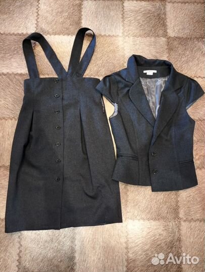 Сарафан и желетка школьные